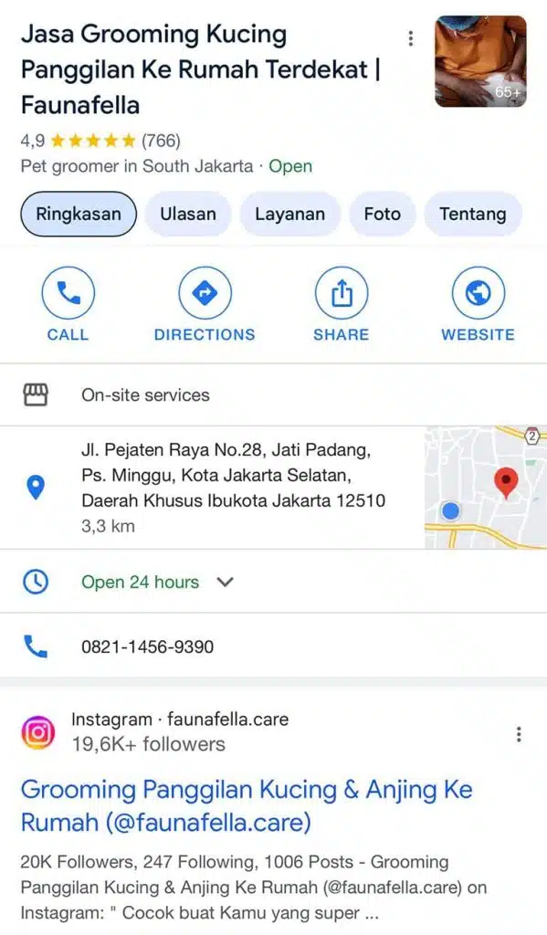 Review Google Grooming Kucing Faunafella
